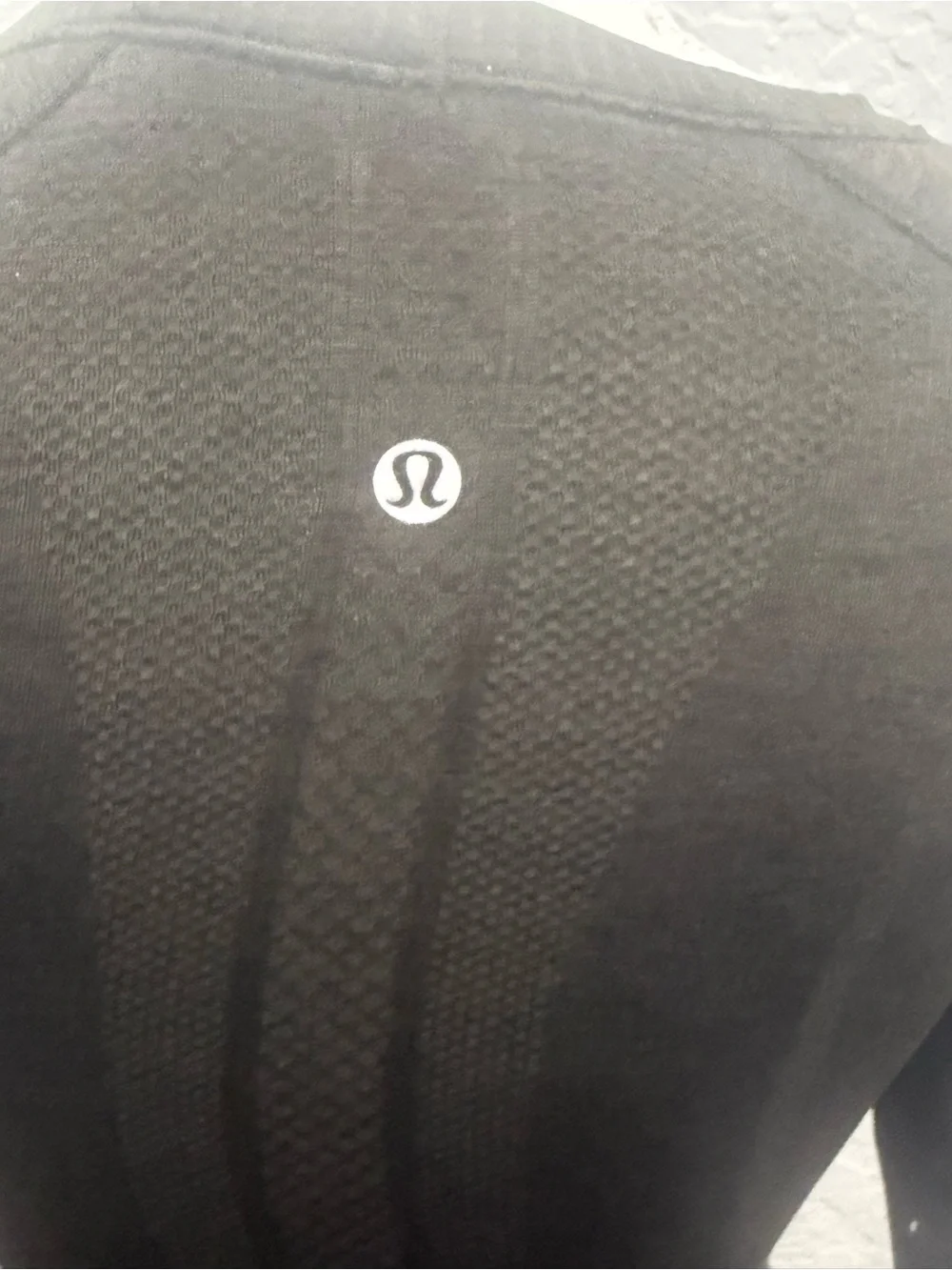 lululemon athletica Black/dark Greenish Seamless Long-Sleeve Active Top